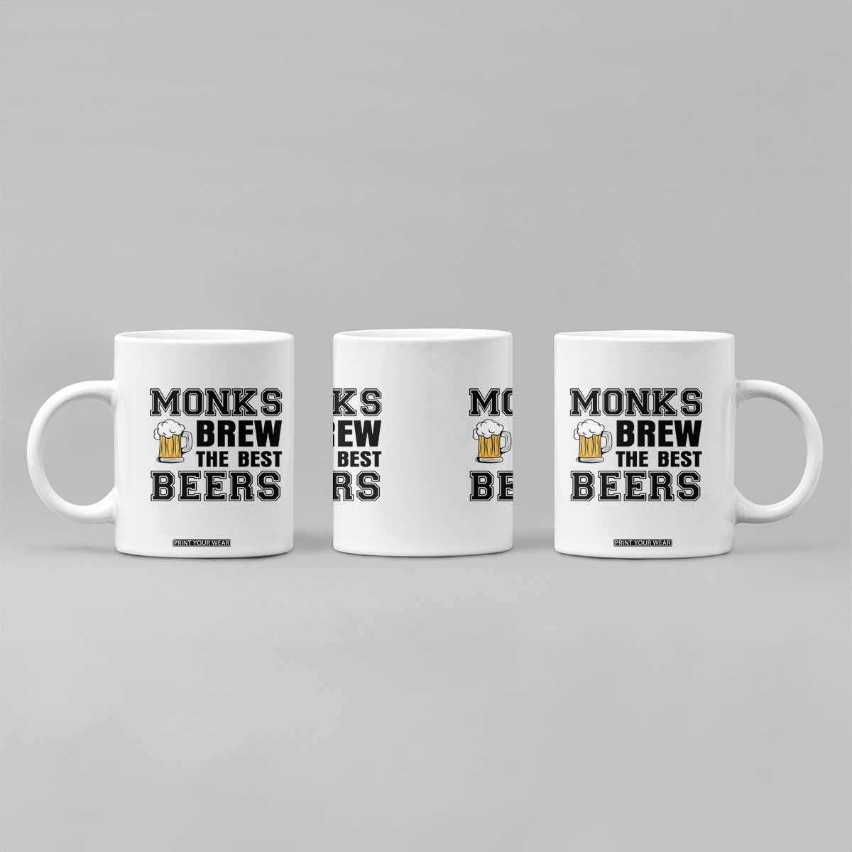 Monks Brew The Best Beers Coffee Mug Funny Craft Beer Brewer TS12 Print Your Wear