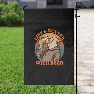 Funny Craft Beer Drinker Monks Garden Flag Lifes Better With Beer TS12 Print Your Wear