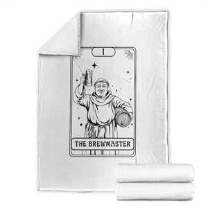 The Brewmaster Tarot Card Throw Blanket Vintage Craft Beer Monk Brewery Art TS12 White Print Your Wear