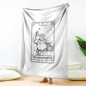 The Brewmaster Tarot Card Throw Blanket Vintage Craft Beer Monk Brewery Art TS12 Print Your Wear