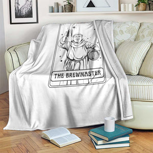 The Brewmaster Tarot Card Throw Blanket Vintage Craft Beer Monk Brewery Art TS12 Print Your Wear