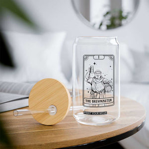 The Brewmaster Tarot Card Glass Can Vintage Craft Beer Monk Brewery Art TS12 Print Your Wear