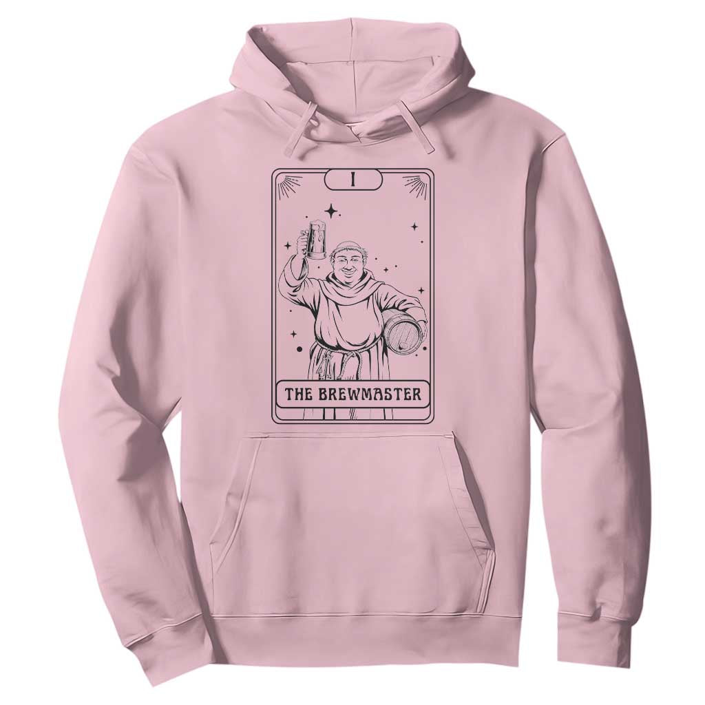 The Brewmaster Tarot Card Hoodie Vintage Craft Beer Monk Brewery Art TS12 Light Pink Print Your Wear