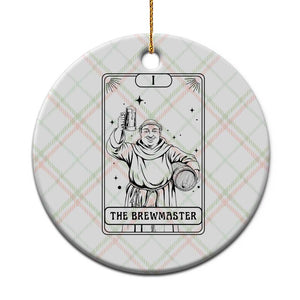 The Brewmaster Tarot Card Ceramic Ornament Vintage Craft Beer Monk Brewery Art TS12 1pc Christmas Plaid Print Your Wear