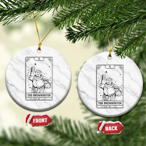 The Brewmaster Tarot Card Ceramic Ornament Vintage Craft Beer Monk Brewery Art TS12 1pc White Marble Print Your Wear