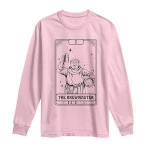 The Brewmaster Tarot Card Long Sleeve Shirt Vintage Craft Beer Monk Brewery Art TS12 Light Pink Print Your Wear