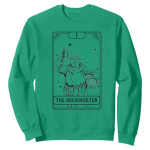The Brewmaster Tarot Card Sweatshirt Vintage Craft Beer Monk Brewery Art TS12 Irish Green Print Your Wear