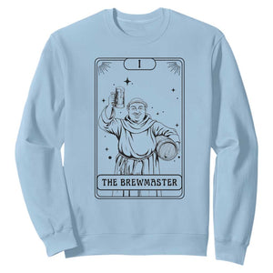 The Brewmaster Tarot Card Sweatshirt Vintage Craft Beer Monk Brewery Art TS12 Light Blue Print Your Wear