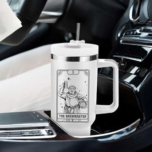 The Brewmaster Tarot Card Tumbler With Handle Vintage Craft Beer Monk Brewery Art TS12 Print Your Wear