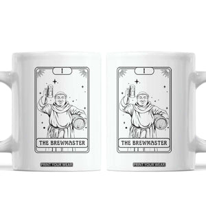 The Brewmaster Tarot Card Coffee Mug Vintage Craft Beer Monk Brewery Art TS12 White Print Your Wear