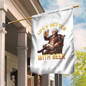 George Washington Lifes Better With Beer Garden Flag Funny Founding Father Beer Lover TS12 Print Your Wear