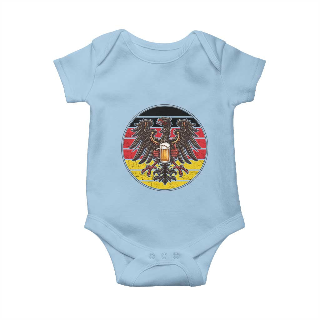 German Eagle Beer Lover Baby Onesie Vintage Bavarian Oktoberfest Beer TS12 Light Blue Print Your Wear