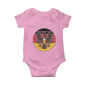 German Eagle Beer Lover Baby Onesie Vintage Bavarian Oktoberfest Beer TS12 Light Pink Print Your Wear