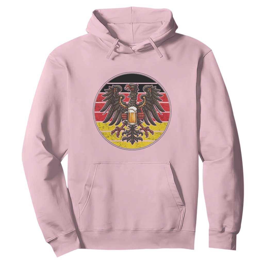 German Eagle Beer Lover Hoodie Vintage Bavarian Oktoberfest Beer TS12 Light Pink Print Your Wear