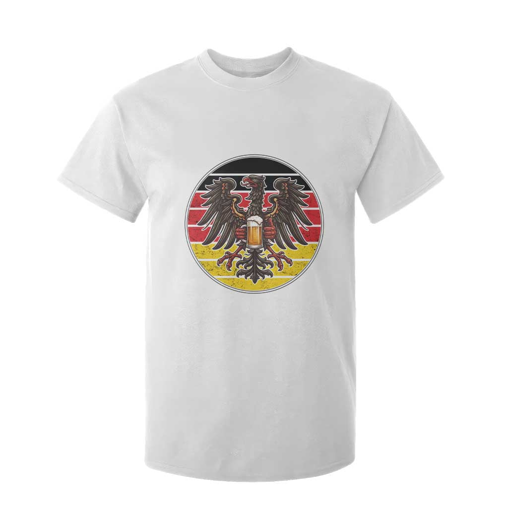 German Eagle Beer Lover T Shirt For Kid Vintage Bavarian Oktoberfest Beer TS12 White Print Your Wear