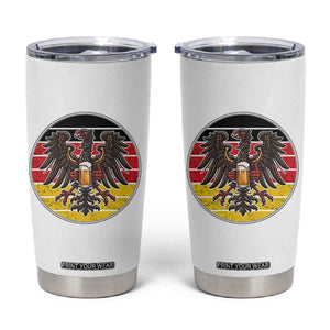 German Eagle Beer Lover Tumbler Cup Vintage Bavarian Oktoberfest Beer TS12 White Print Your Wear