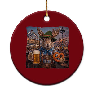 Prost Yall Wolpertinger Oktoberfest Bavarian Folklore Ceramic Ornament TS12 1pc Red Print Your Wear