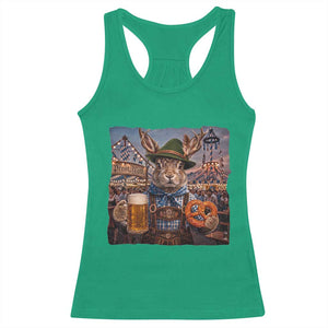 Prost Yall Wolpertinger Oktoberfest Bavarian Folklore Racerback Tank Top TS12 Irish Green Print Your Wear