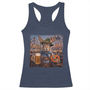 Prost Yall Wolpertinger Oktoberfest Bavarian Folklore Racerback Tank Top TS12 Navy Print Your Wear