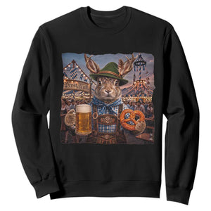 Prost Yall Wolpertinger Oktoberfest Bavarian Folklore Sweatshirt TS12 Black Print Your Wear