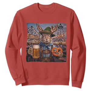 Prost Yall Wolpertinger Oktoberfest Bavarian Folklore Sweatshirt TS12 Red Print Your Wear