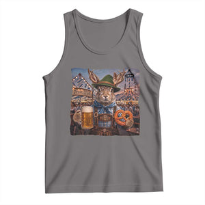 Prost Yall Wolpertinger Oktoberfest Bavarian Folklore Tank Top TS12 Deep Heather Print Your Wear