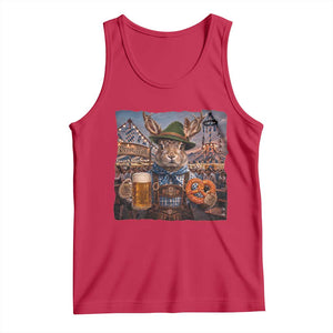 Prost Yall Wolpertinger Oktoberfest Bavarian Folklore Tank Top TS12 Red Print Your Wear