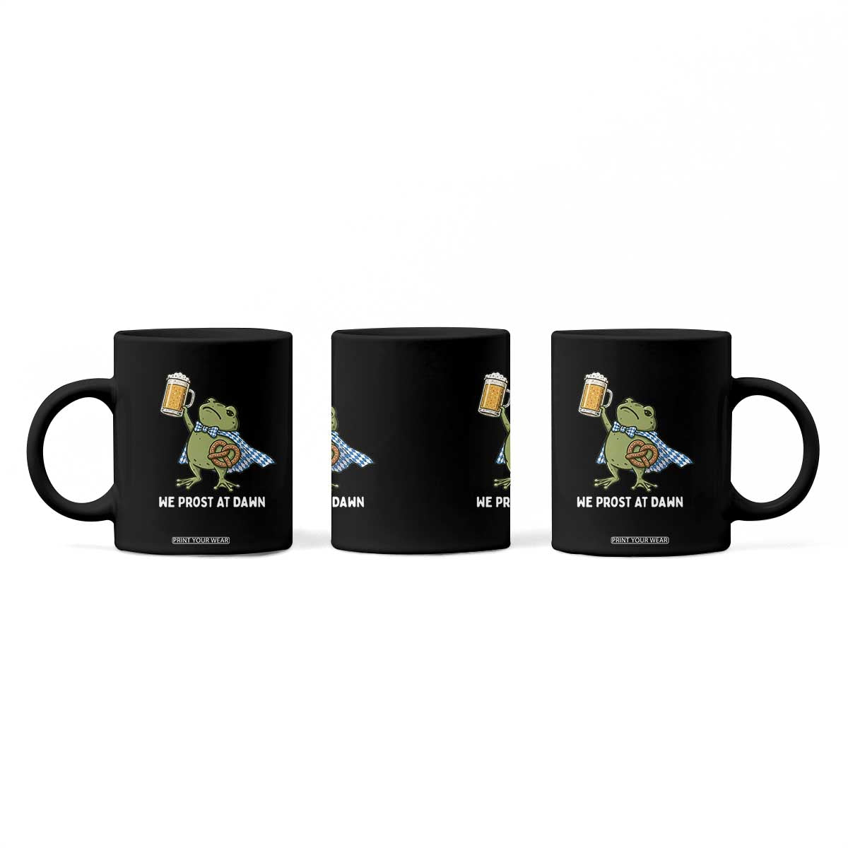 Funny Frog Oktoberfest Bavarian Beer Lover Coffee Mug We Prost At Dawn TS12 Print Your Wear