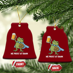 Funny Frog Oktoberfest Bavarian Beer Lover Ceramic Ornament We Prost At Dawn TS12 Print Your Wear
