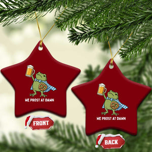 Funny Frog Oktoberfest Bavarian Beer Lover Ceramic Ornament We Prost At Dawn TS12 Print Your Wear