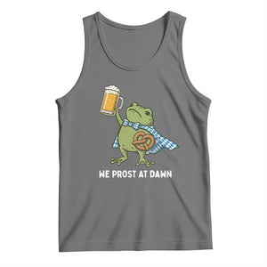 Funny Frog Oktoberfest Bavarian Beer Lover Tank Top We Prost At Dawn TS12 Black Heather Print Your Wear