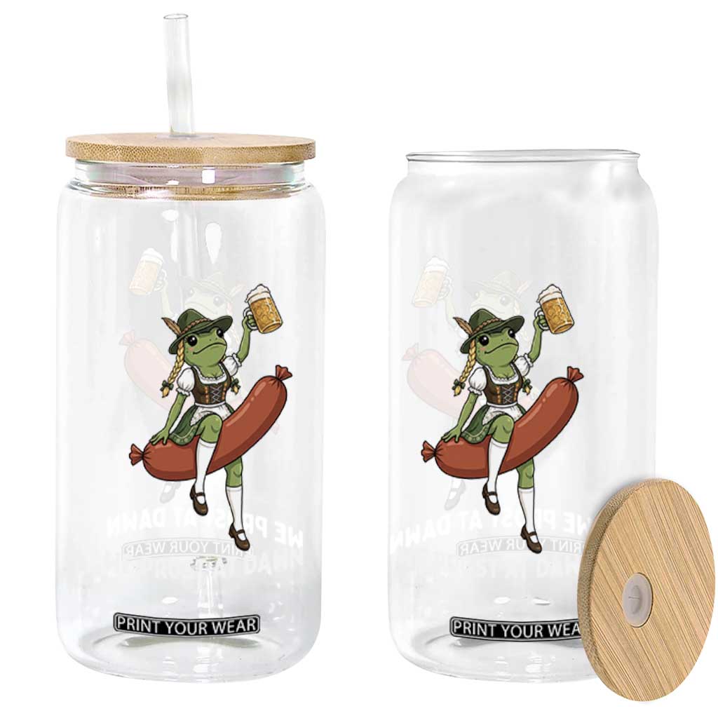 Funny Oktoberfest Frog Glass Can We Prost At Dawn Dirndl Sausage Beer Lover TS12 Print Your Wear