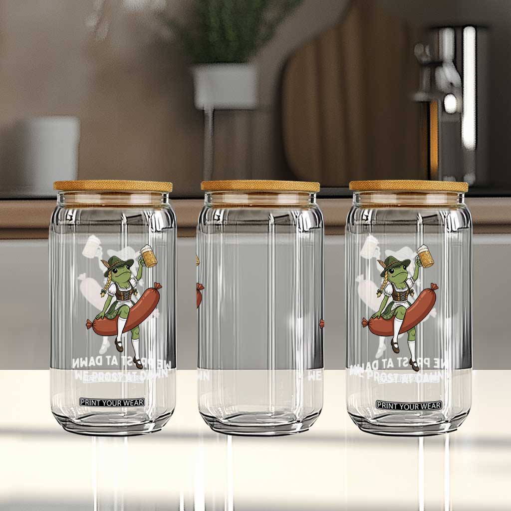 Funny Oktoberfest Frog Glass Can We Prost At Dawn Dirndl Sausage Beer Lover TS12 Print Your Wear