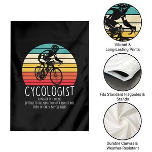 Cycologist Definition Garden Flag Vintage Bicycle Rider Cycling Gift TS12 Print Your Wear
