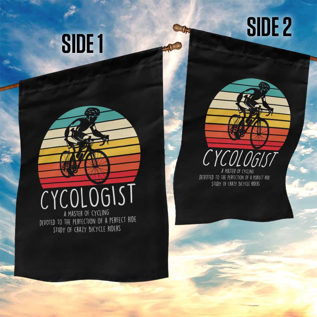 Cycologist Definition Garden Flag Vintage Bicycle Rider Cycling Gift TS12 Print Your Wear