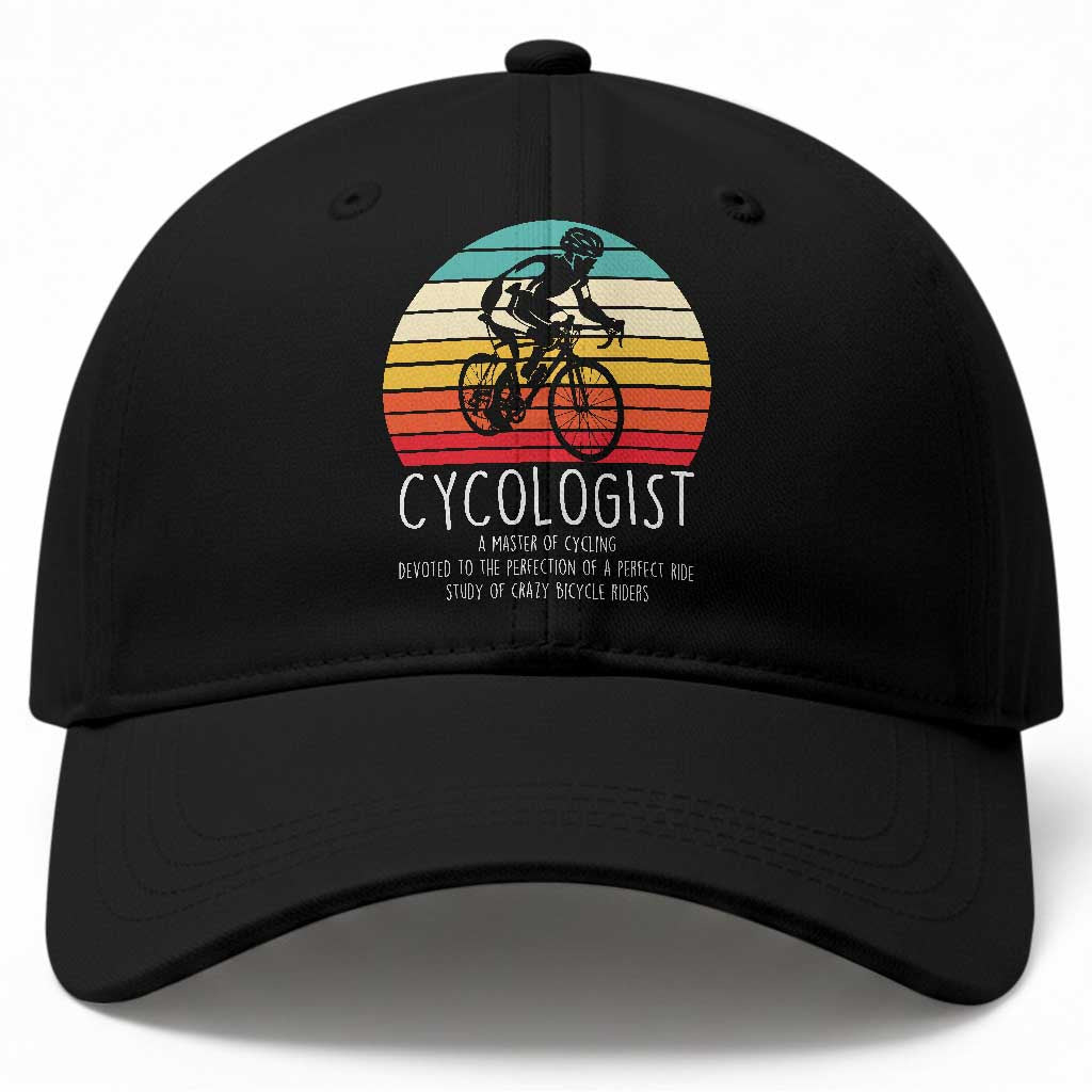 Cycologist Definition Baseball Cap Vintage Bicycle Rider Cycling Gift TS12 Print Your Wear