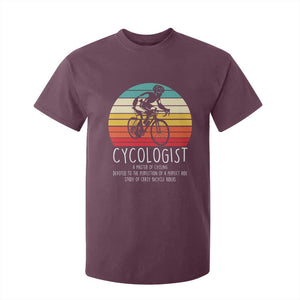 Cycologist Definition T Shirt For Kid Vintage Bicycle Rider Cycling Gift TS12 Maroon Print Your Wear