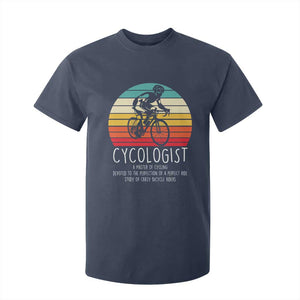 Cycologist Definition T Shirt For Kid Vintage Bicycle Rider Cycling Gift TS12 Navy Print Your Wear