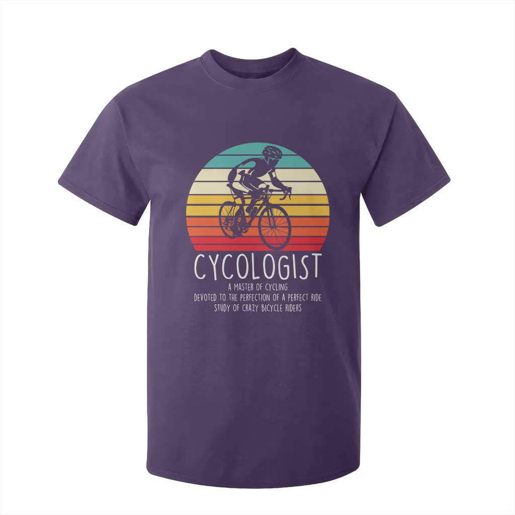 Cycologist Definition T Shirt For Kid Vintage Bicycle Rider Cycling Gift TS12 Purple Print Your Wear