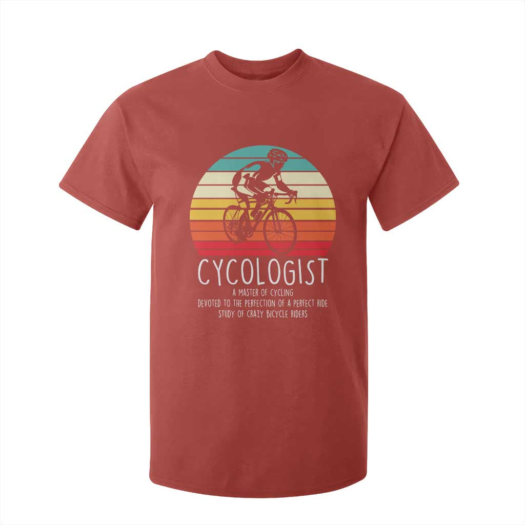 Cycologist Definition T Shirt For Kid Vintage Bicycle Rider Cycling Gift TS12 Red Print Your Wear