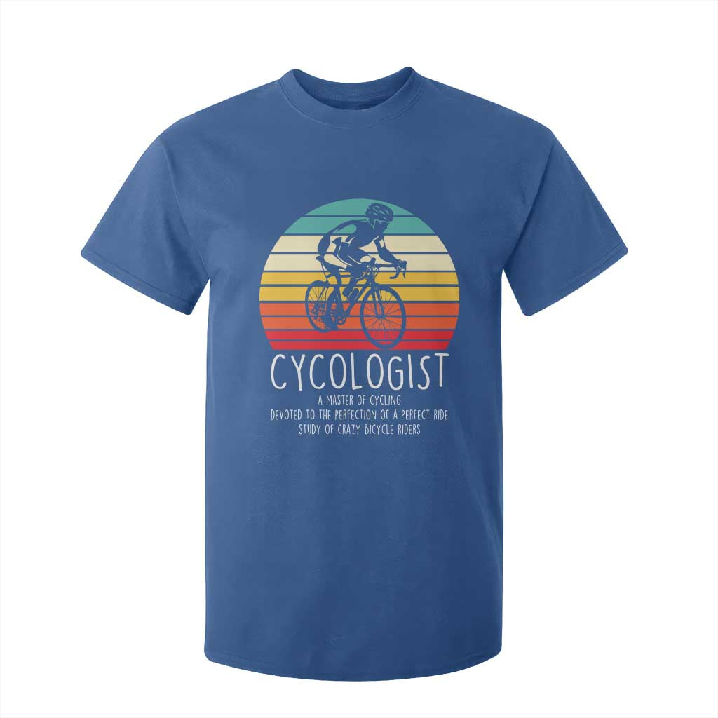 Cycologist Definition T Shirt For Kid Vintage Bicycle Rider Cycling Gift TS12 Royal Blue Print Your Wear