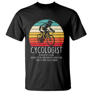 Cycologist Definition T Shirt Vintage Bicycle Rider Cycling Gift TS12 Black Print Your Wear