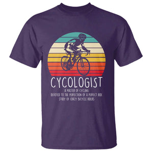 Cycologist Definition T Shirt Vintage Bicycle Rider Cycling Gift TS12 Purple Print Your Wear