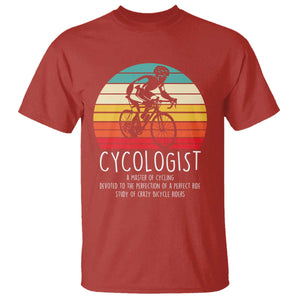 Cycologist Definition T Shirt Vintage Bicycle Rider Cycling Gift TS12 Red Print Your Wear