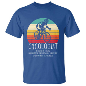 Cycologist Definition T Shirt Vintage Bicycle Rider Cycling Gift TS12 Royal Blue Print Your Wear