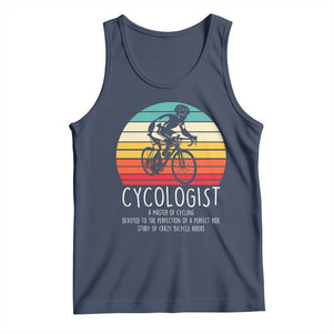 Cycologist Definition Tank Top Vintage Bicycle Rider Cycling Gift TS12 Navy Print Your Wear