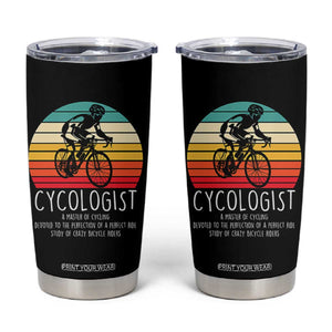 Cycologist Definition Tumbler Cup Vintage Bicycle Rider Cycling Gift TS12 Black Print Your Wear