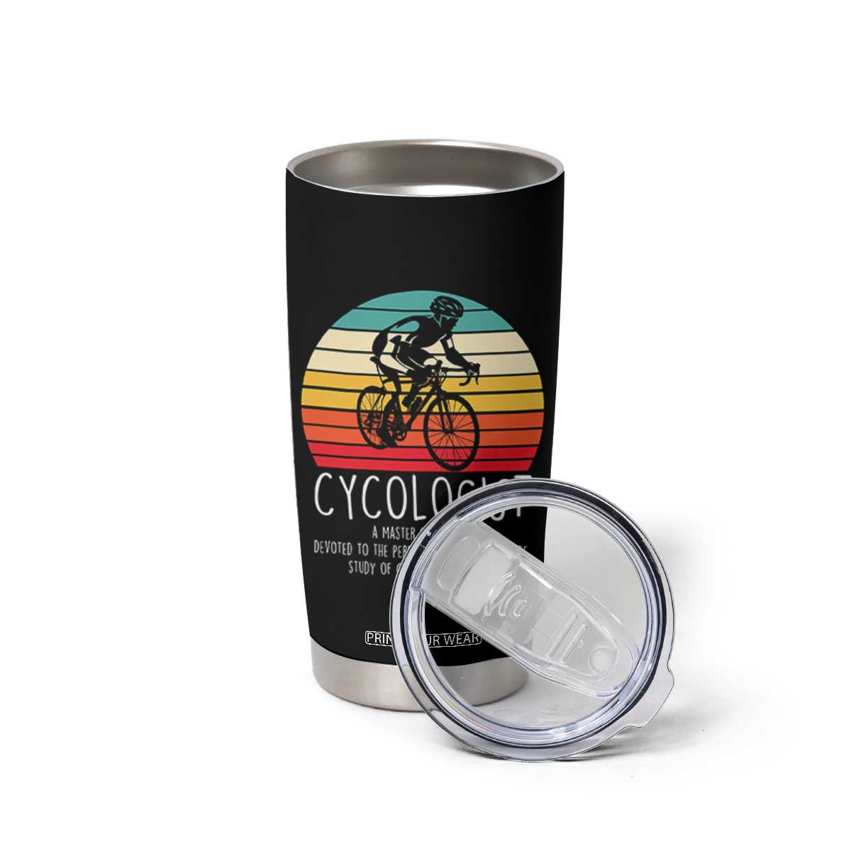 Cycologist Definition Tumbler Cup Vintage Bicycle Rider Cycling Gift TS12 Print Your Wear