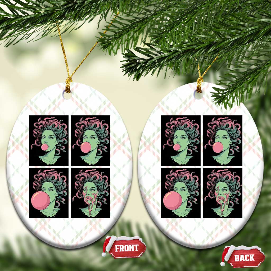 Funny Medusa Blowing Bubble Gum Ceramic Ornament Greek Mythology Pop Art Gift TS12 Print Your Wear