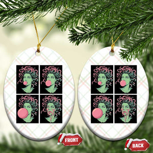 Funny Medusa Blowing Bubble Gum Ceramic Ornament Greek Mythology Pop Art Gift TS12 Print Your Wear